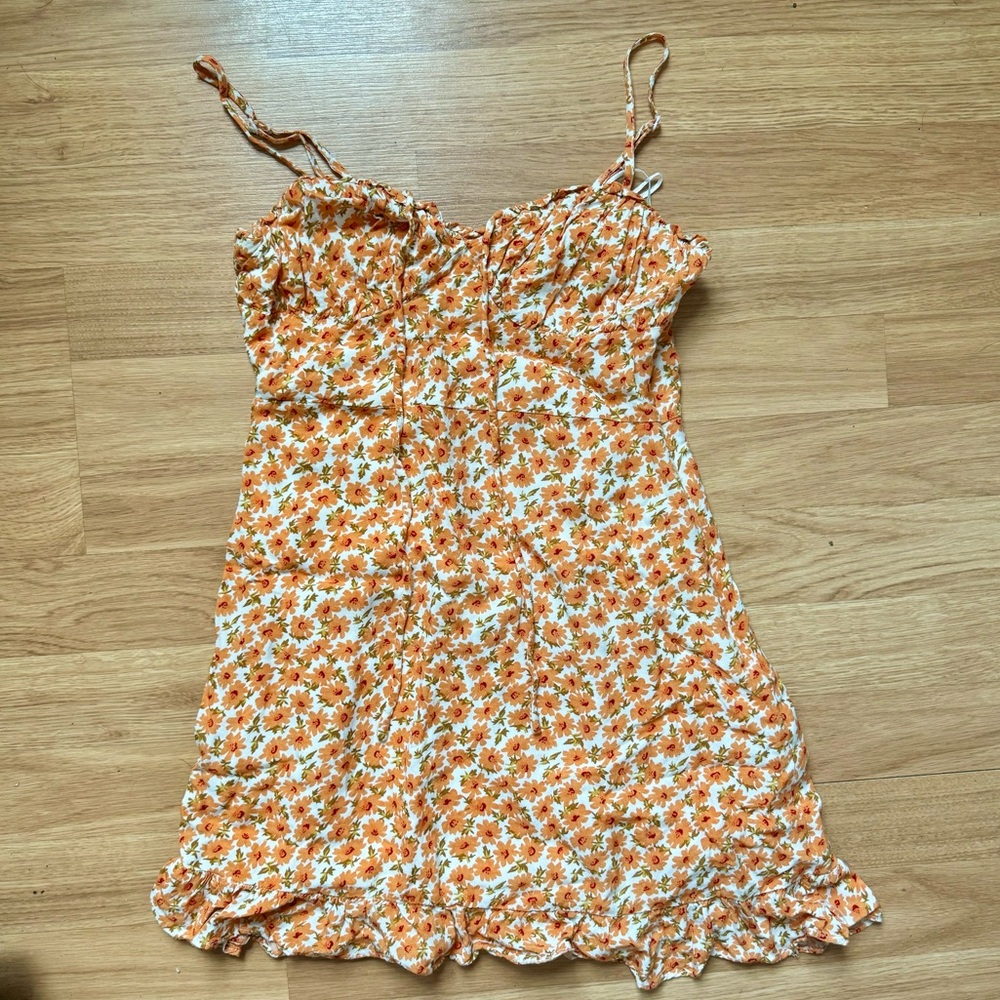 Princess Polly Orange Floral Dress